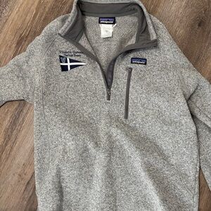 Patagonia Heathered Gray Fleece Pullover